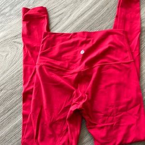 Lululemon aligns size 6 red. 28”